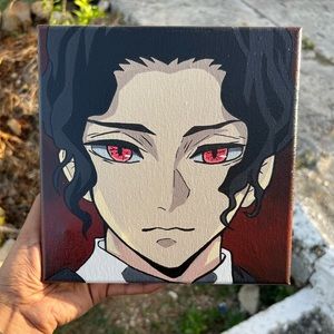 Kibutsuji Muzan Demon Slay Kimstu no Yaiba 8x8 canvas anime painting